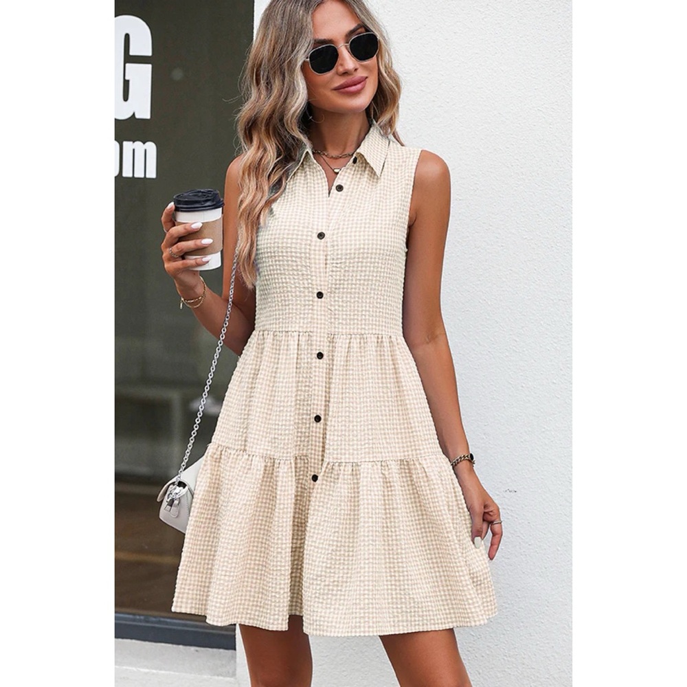 Beachsissi Gingham Dress Large
